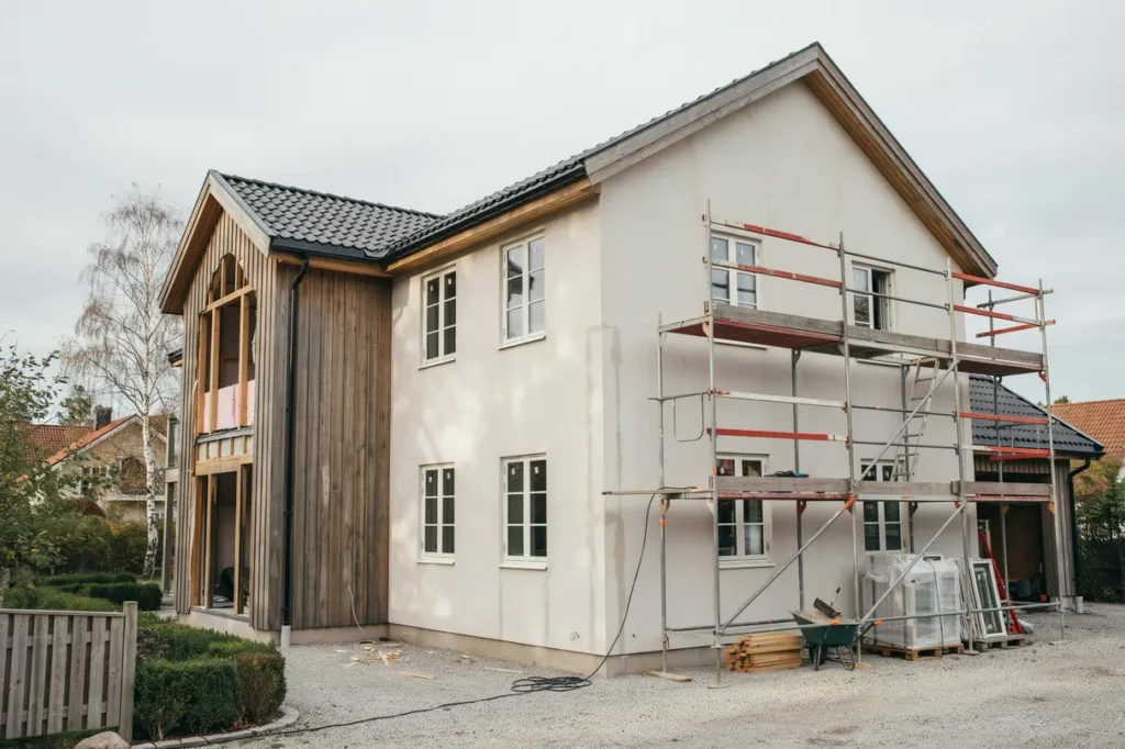 byggst llning vid f nsterbyte s planerar villa gare ett s kert och effektivt arbete